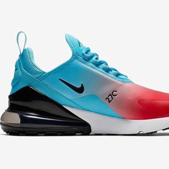 Men\'s Nike Air Max 270- Firecracker Blue Fury White University Red SIZE 12 main image 5